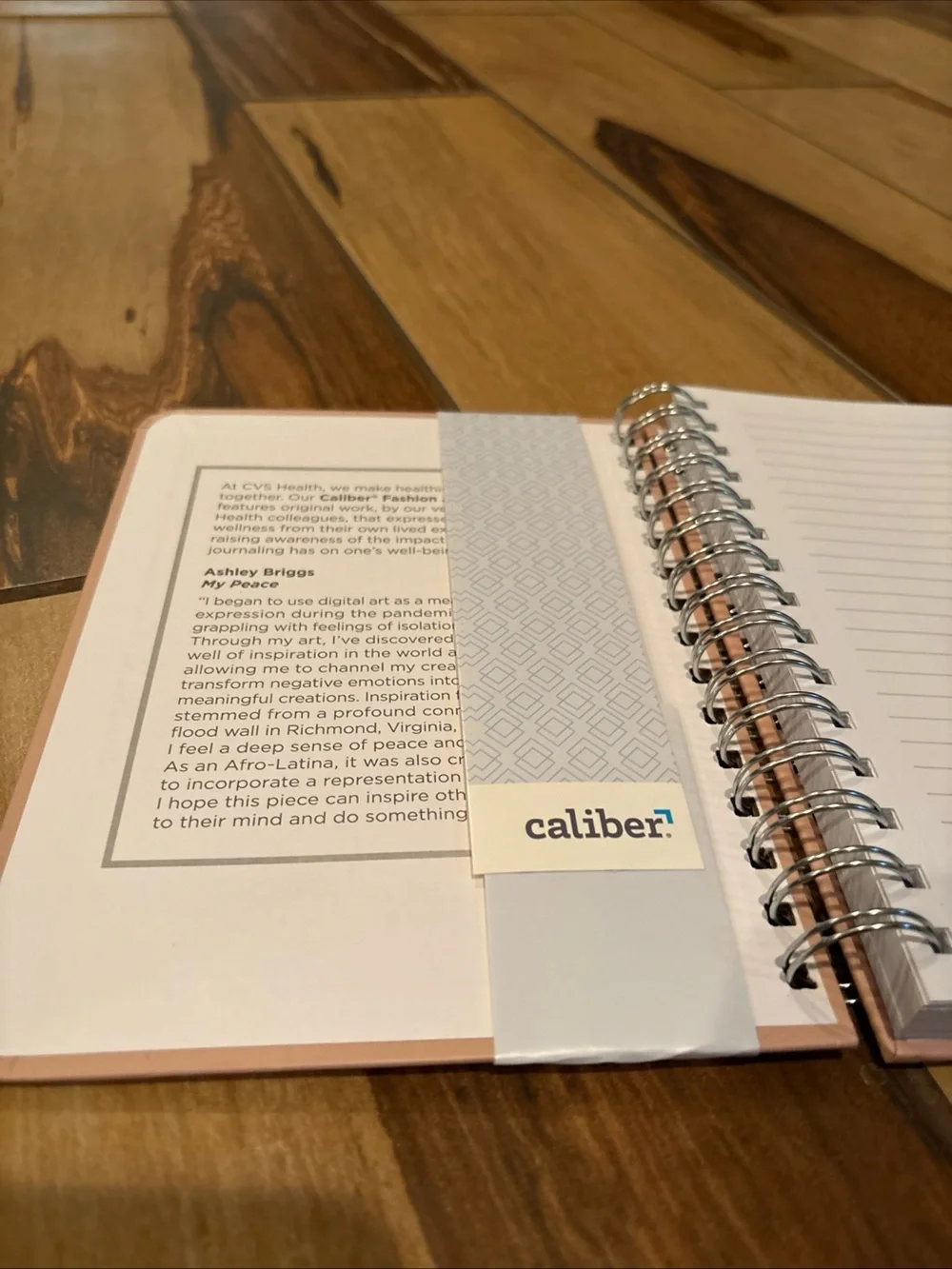 Caliber Pink Artist Series Hardcover Journal - Spiral Bound